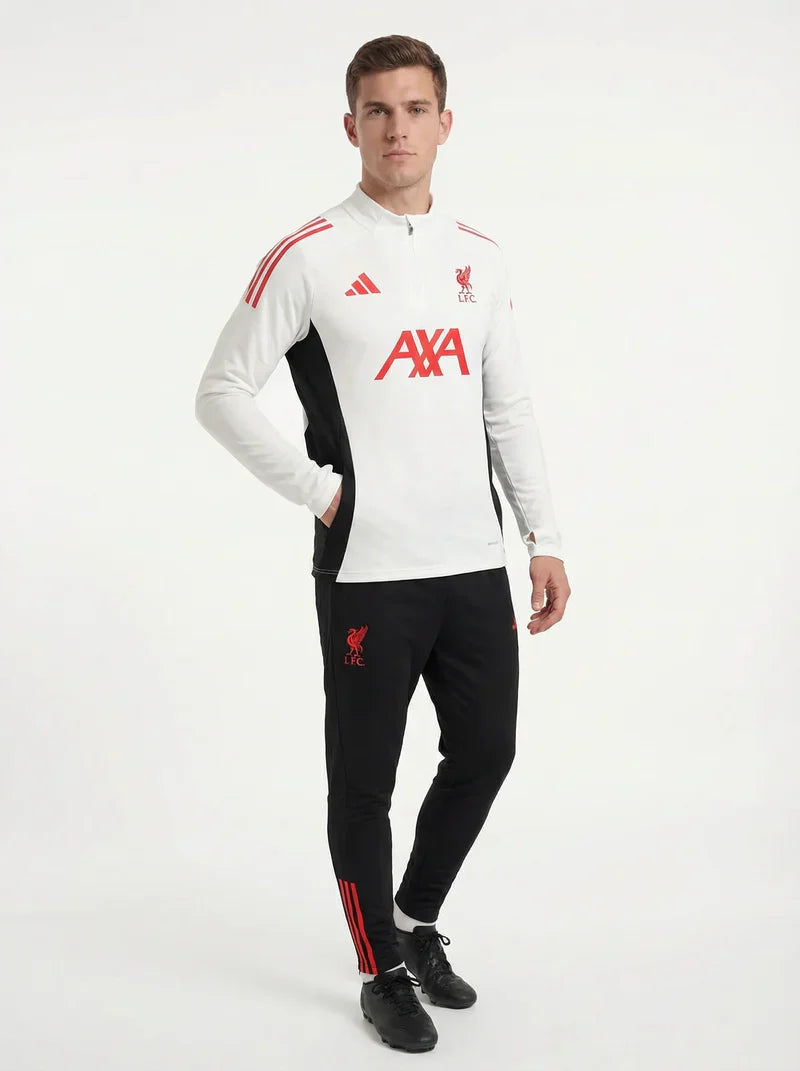 2025/2026 LIVERPOOL WHITE AND BLACK X RED TRACKSUIT