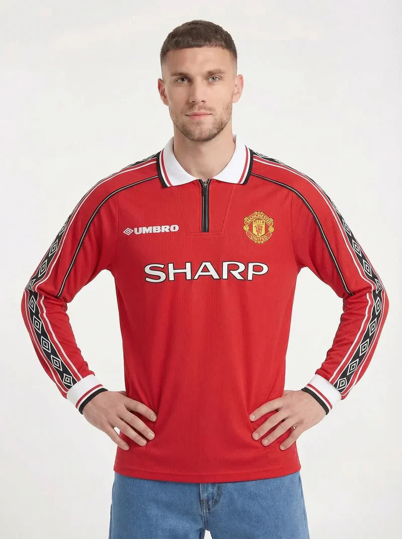 MANCHESTER UNITED FC CLASSIC LONG SLEEVE SHIRT 1998-99